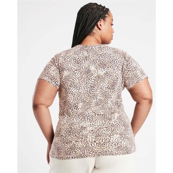 ATHLETA Women's Organic Printed Tee Sz 3X NEW NWT - Picture 3 of 3
